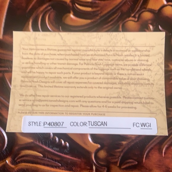 ✨SOLD✨EUC Patricia Nash Handbag Genuine Leather - Picture 12 of 16